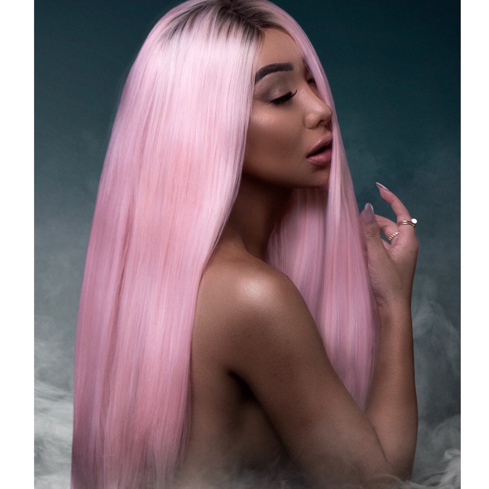 Nikita dragun X Bellami hair synthetic pink wig